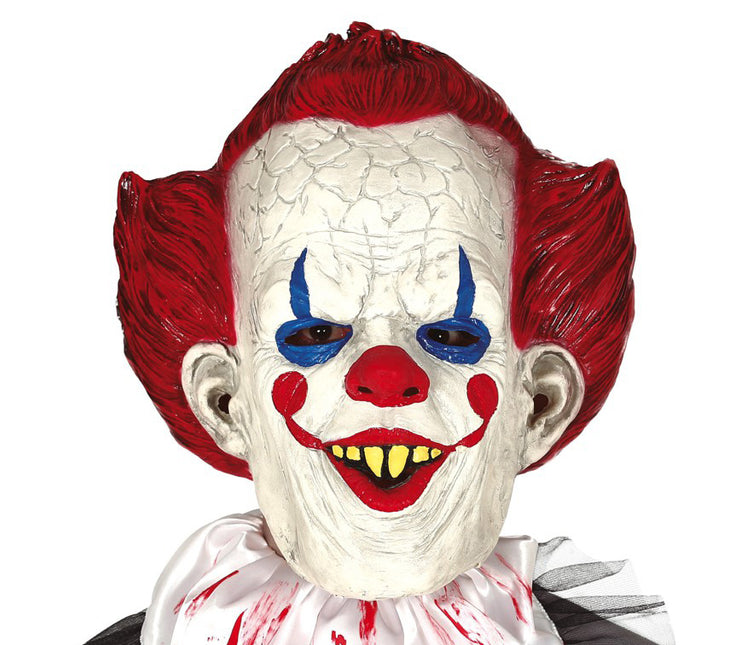 Halloween Masker Clown Rood Haar