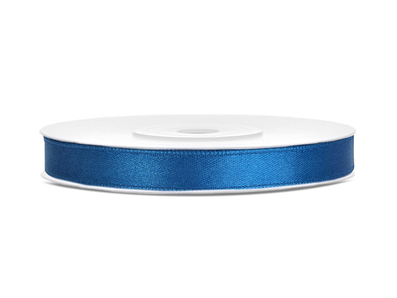 Satijn Lint Blauw 6mm 25m