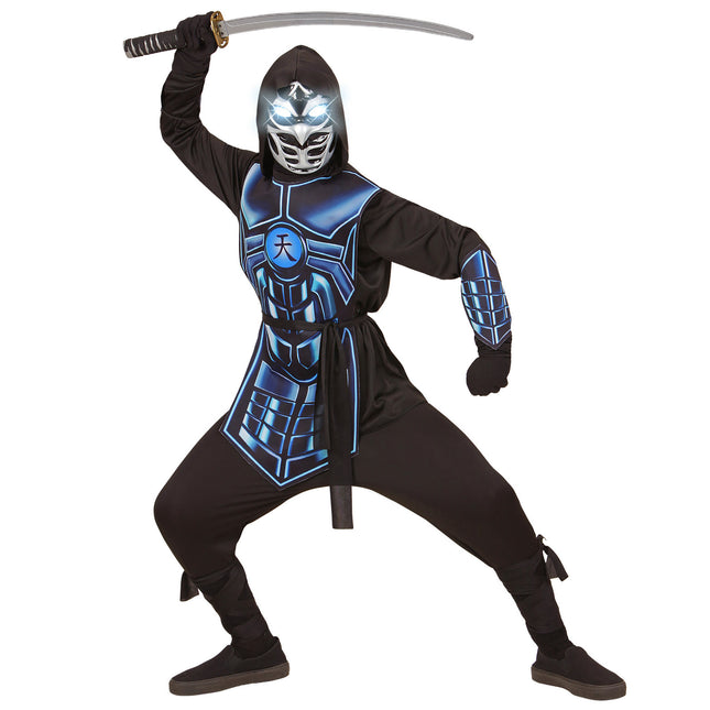 Ninja Kostuum Zwart Blauw Jongen