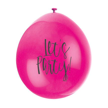 Ballonnen Lets Party 28cm 10st