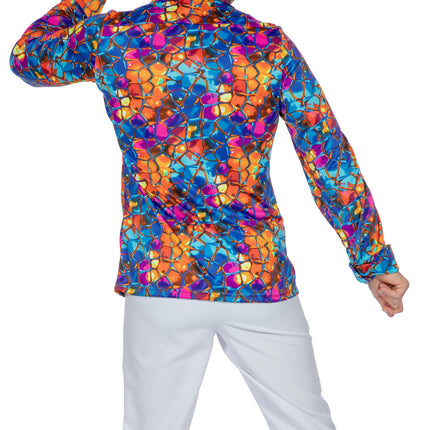 Disco Shirt Jaren 70 Gekleurd