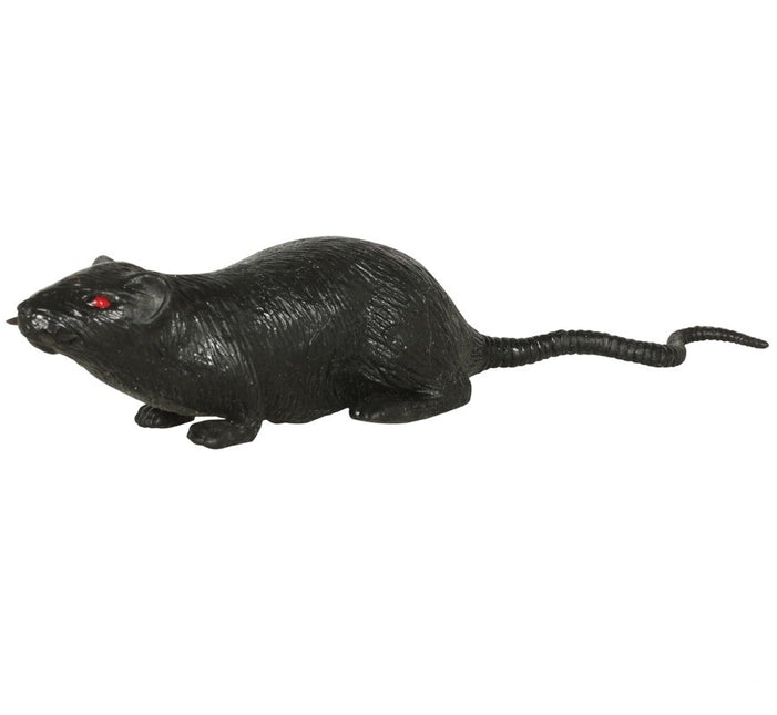 Halloween Rat Zwart 15cm