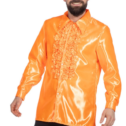 Disco Blouse Ruches Oranje