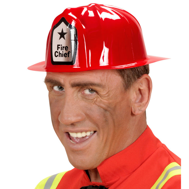 Brandweer Helm Rood Fire Chief