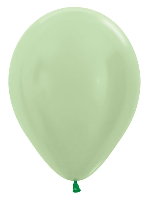 Ballonnen Pearl Green 30cm 50st