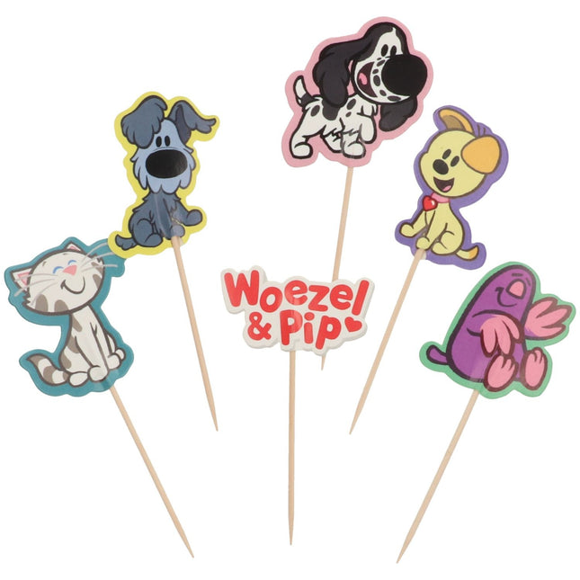 Woezel En Pip Cupcake Toppers 6st