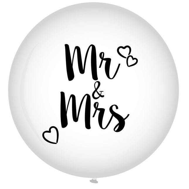 Mr & Mrs Ballon XL 90cm