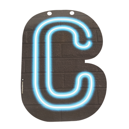 Neon Letter C 24cm