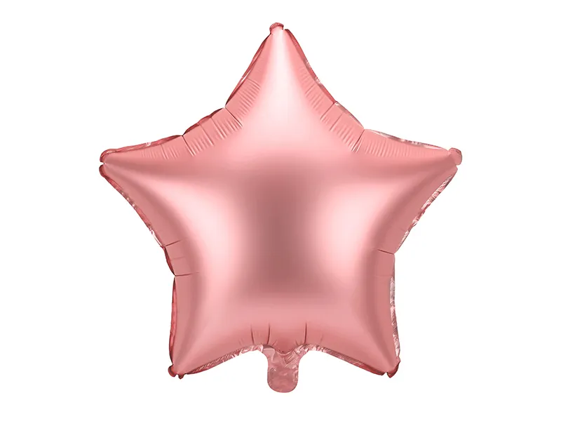 Helium Ballon Ster Rose Goud Leeg 48cm