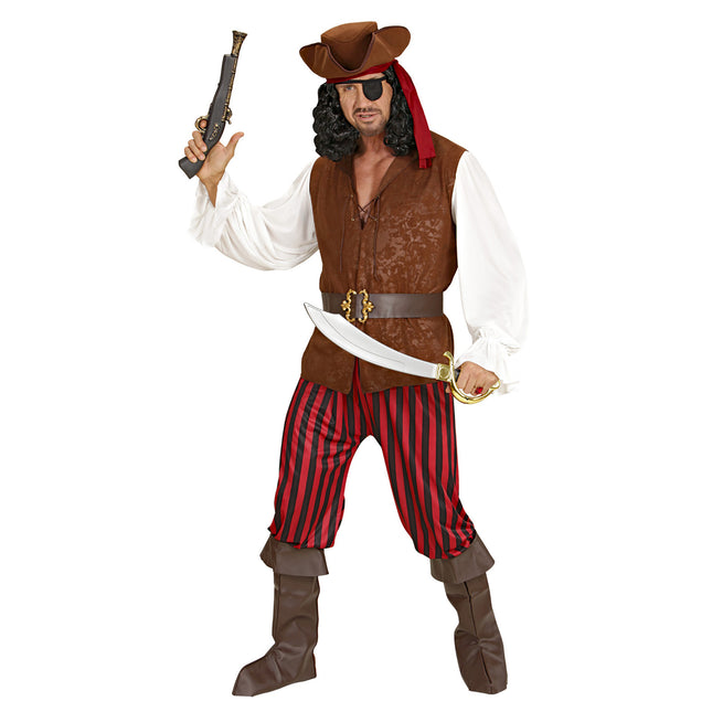 Piratenpak Bruin Rood Heren 7 delig