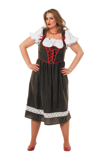 Dirndl Jurk Oktoberfest Lang Groen