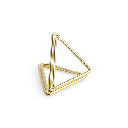 Naamkaarthouders Triangle Goud 2,3cm 10st