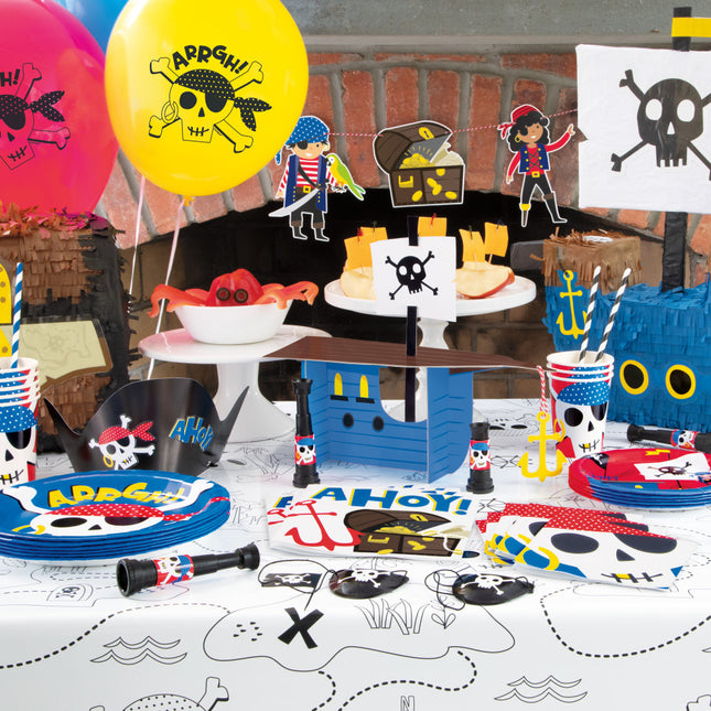 Tafeldecoratie Piratenschip