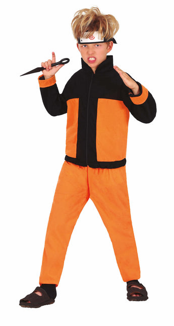 Ninja Kostuum Jongen Oranje Zwart
