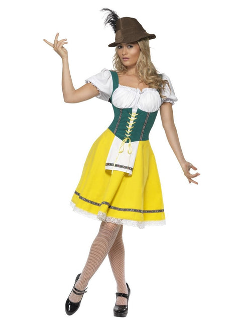 Dirndl Jurk Oktoberfest Geel