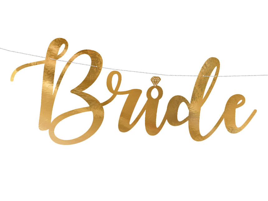 Bruiloft Slinger Bride To Be Goud 80cm