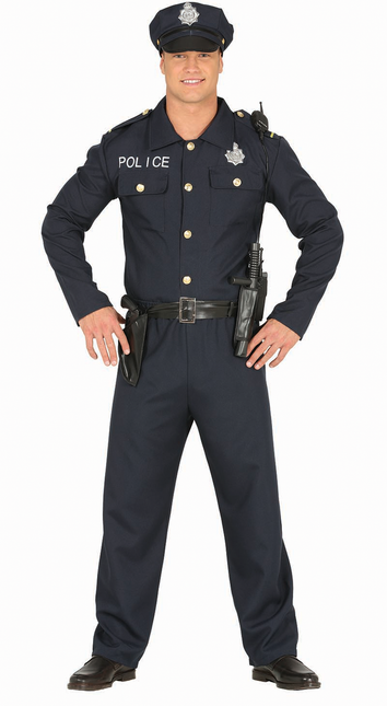 Politie Kostuum Heren Blauw