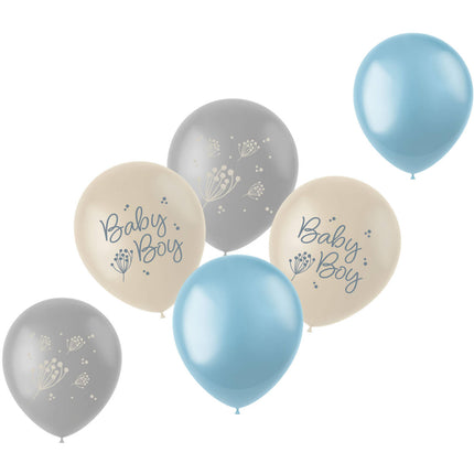 Geboorte Ballonnen Babyboy 33cm 6st