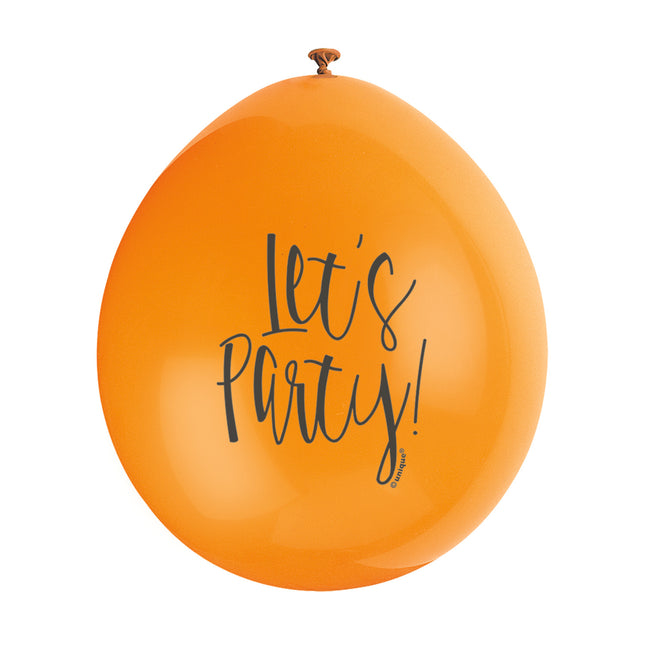 Ballonnen Lets Party 28cm 10st