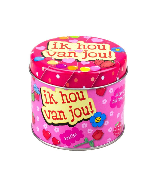 Snoepblik Ik Hou Van Jou 9cm