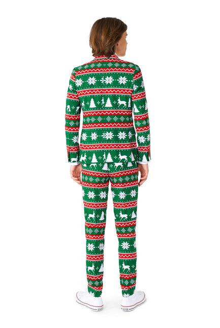 Festive Green Pak Jongen Tiener OppoSuits