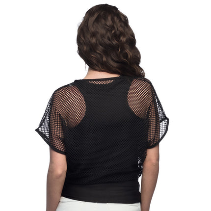 Visnet Shirt Zwart Dames M/L