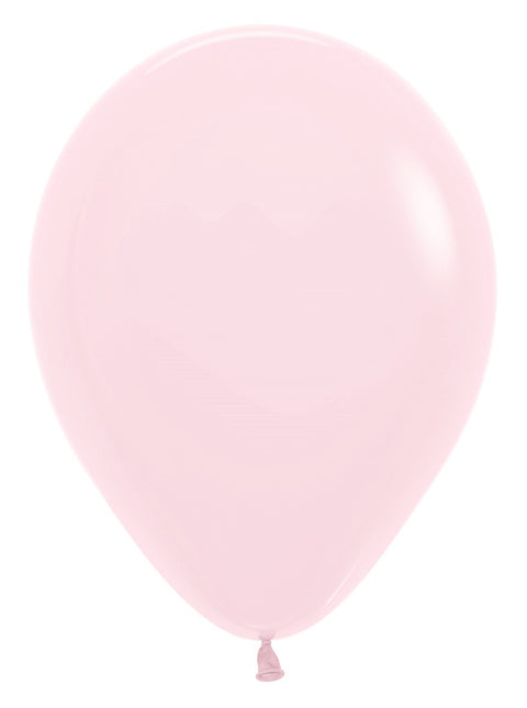 Ballonnen Pastel Matte Pink 30cm 12st