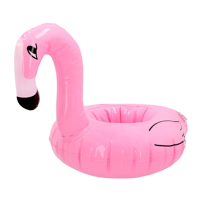 Flamingo Bekerhouder Opblaasbaar 18cm