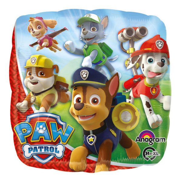 Paw Patrol Helium Ballon Vierkant 43cm leeg