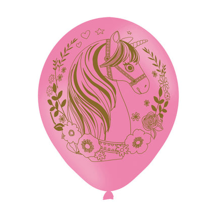 Unicorn Ballonnen 27,5cm 6st