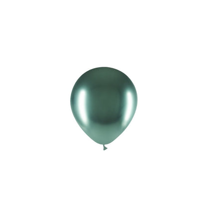 Groene Ballonnen Chroom 13cm 100st