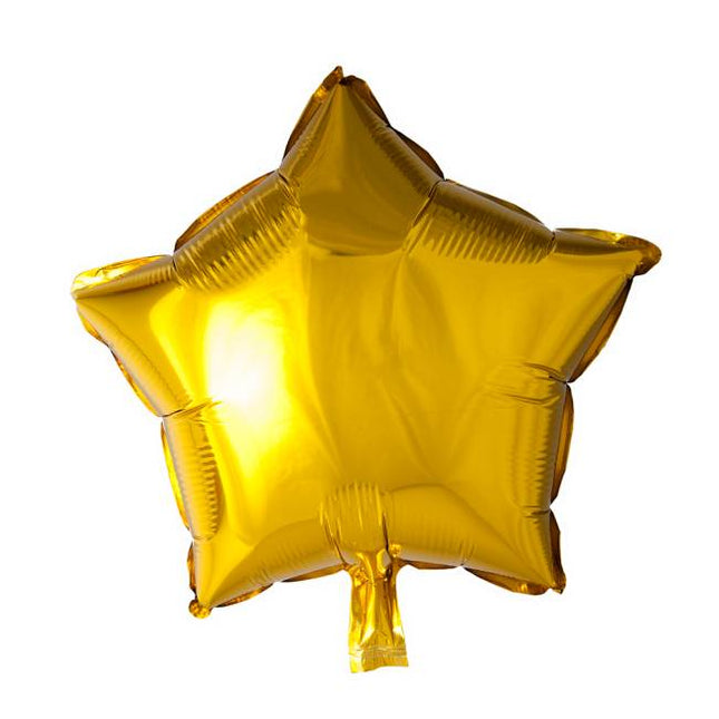 Helium Ballon Ster Goud 45cm leeg