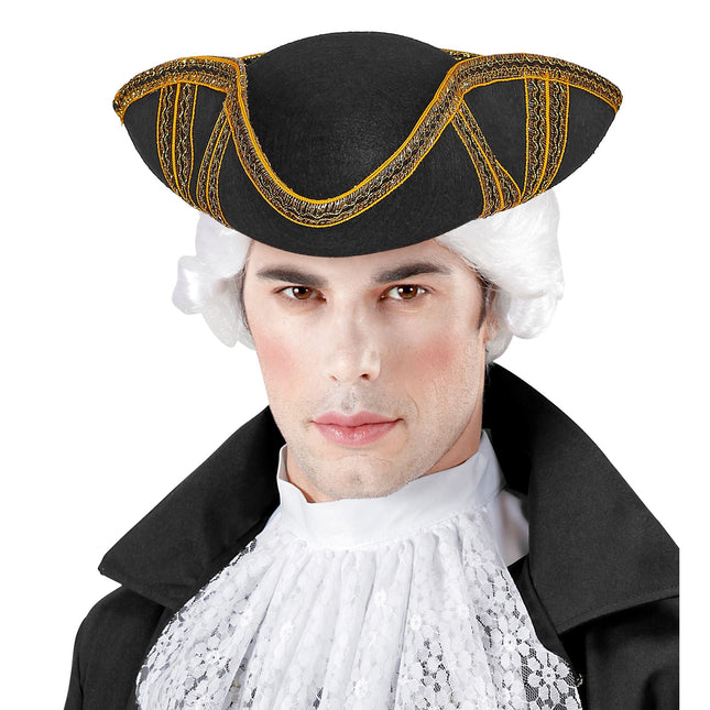 Zwarte Hoed Tricorn