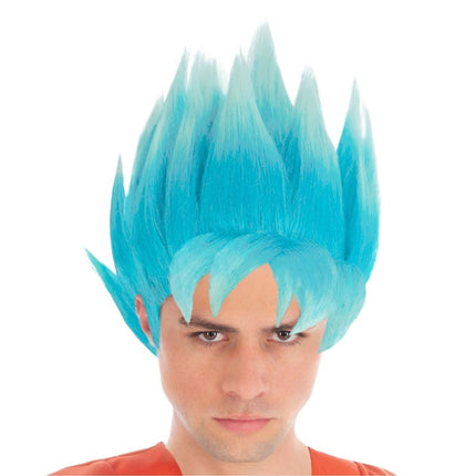 Goku Super Saiyan Pruik Blauw Dragon Ball Super