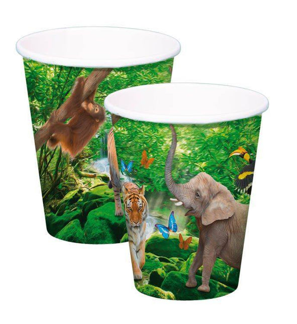 Dieren Bekers Safari Karton 250ml 8st