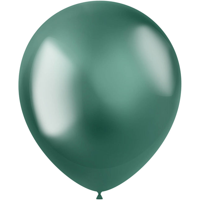 Groene Ballonnen Chroom 33cm 50st