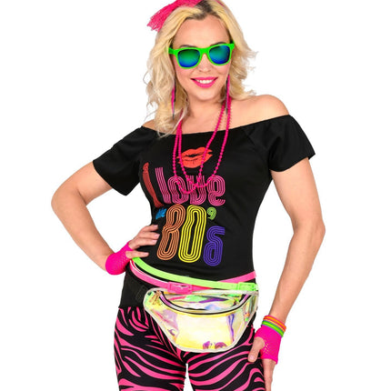 Neon 80S Accessoireset Roze 5 delig