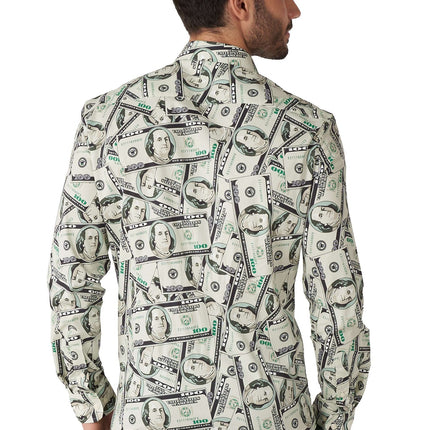 Dollar Geld Overhemd Heren OppoSuits