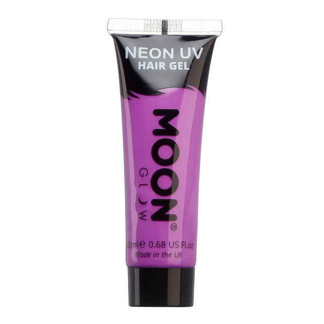 Moon Glow Neon UV Hair Gel Intense Purple 20ml