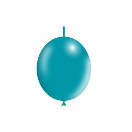 Turquoise Knoopballonnen 30cm 50st