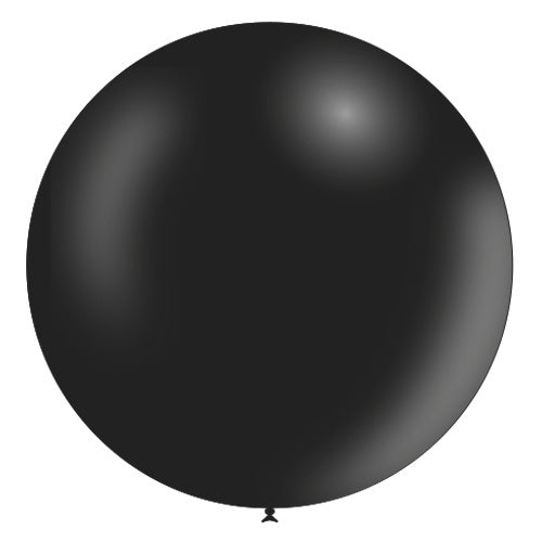 Zwarte Reuze Ballon XL Metallic 91cm