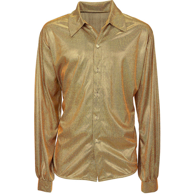 Disco 70S Shirt Goud Heren