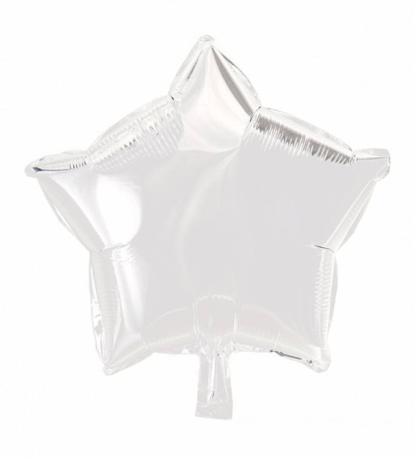 Helium Ballon Ster Wit 46cm leeg