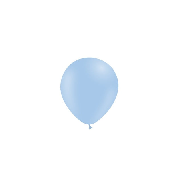 Blauwe Ballonnen Pastel 14cm 100st