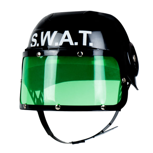 Kinderhelm Swat Zwart Groen