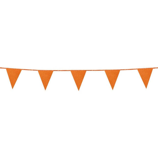 Oranje Slinger Glitter Papier 6m