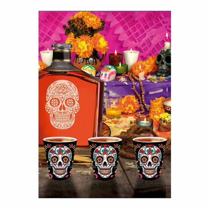 Dia De Los Muertos Shotglazen 5cm 3st