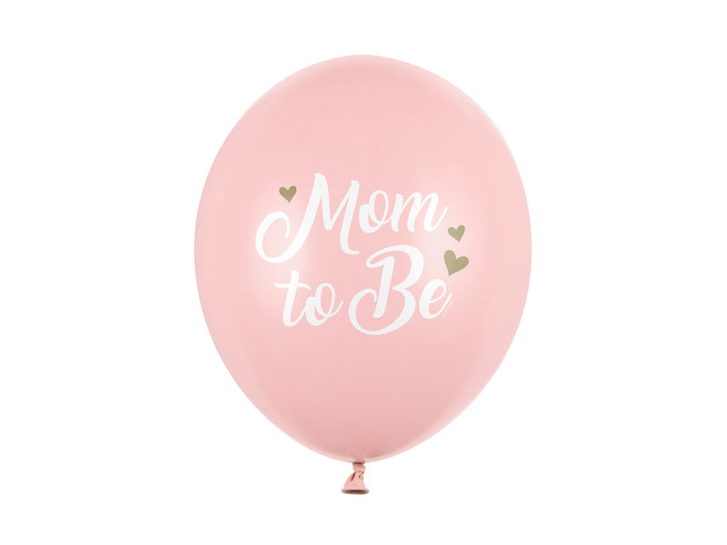 Ballonnen Mom To Be Roze 30cm 6st