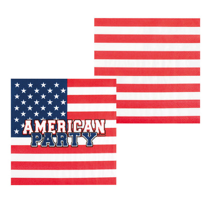 Servetten American Party Papier 33cm