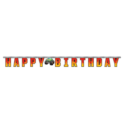 Monster Truck Letterslinger Happy Birthday 2m